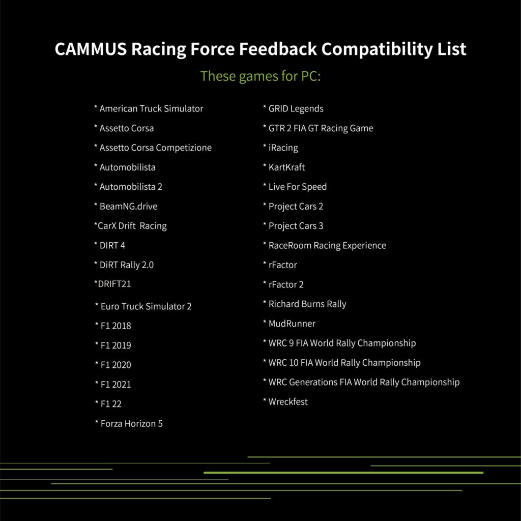 Global First CAMMUS C5 Direct Drive Steering Wheel - CAMMUSRACING Simulator