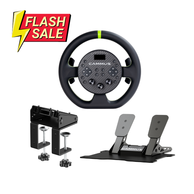 CAMMUS 5Nmダイレクトドライブハンコンセット　C5 CP5 CS5 PRE ORDER CAMMUS C5 bundle for C5 Base and CS5 Desk Clamp